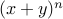 (x+y)^n