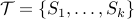 mathcal{T} = {S_1,ldots, S_k}