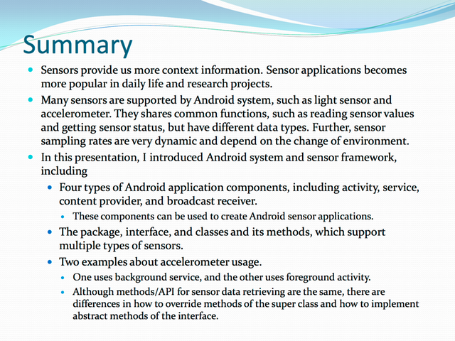 Android Sensor Framework Pan ES