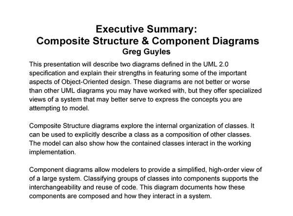 Guyles — Composite Structure and Component Diagrams