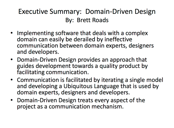 Roads — Domain-Driven Design