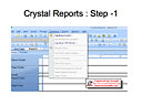 Lecture 7: Crystal Reports