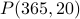 P(365,20)