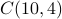 C(10,4)