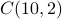 C(10,2)