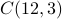 C(12,3)